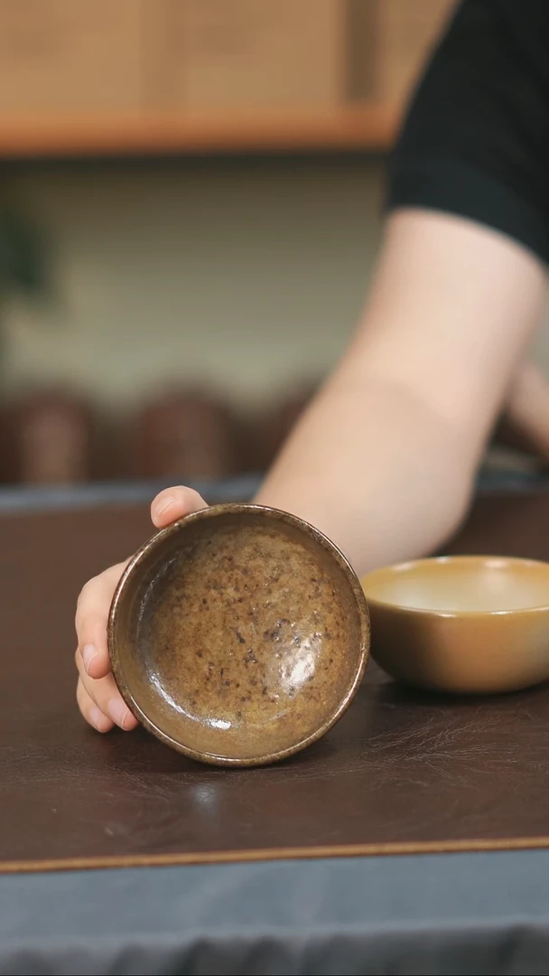 罐存茶山云水山涧建水紫陶微瑕柴烧杯004