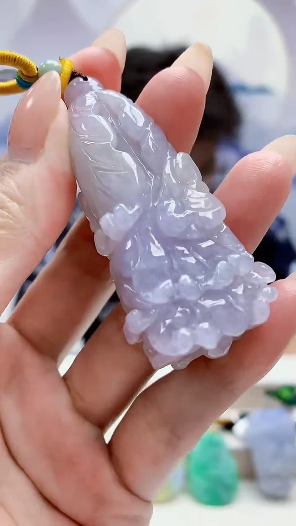 未镶嵌定制翡翠4688MM-毛货挂件12