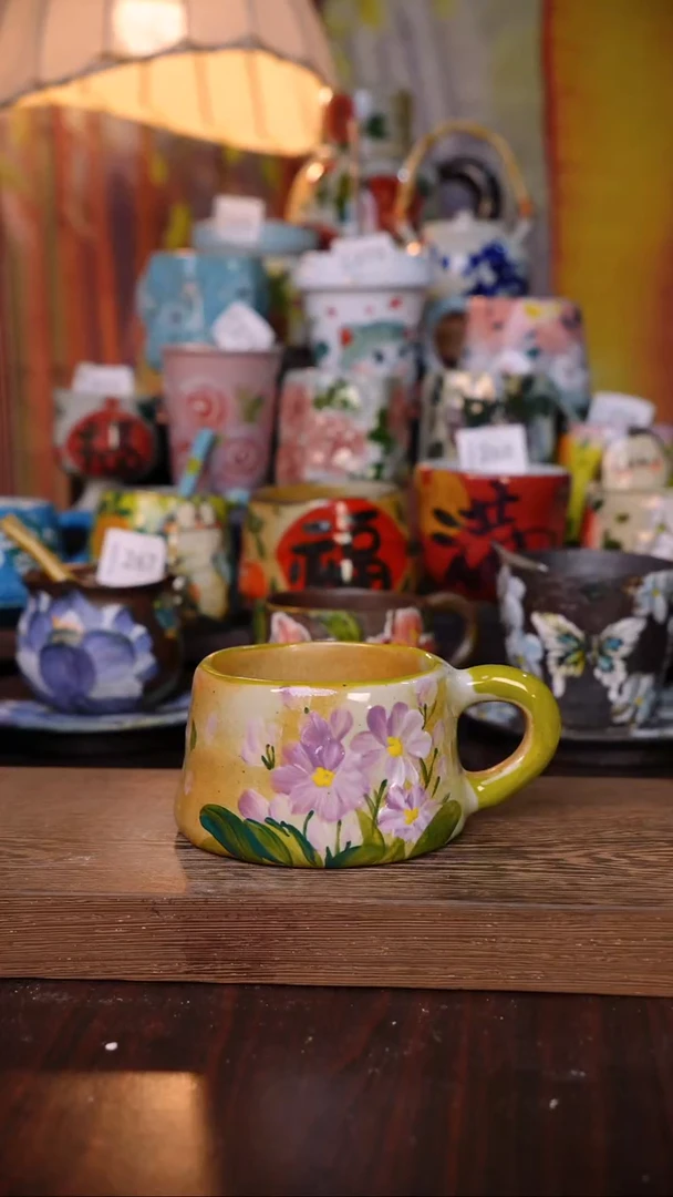 摆件陶泥垚手作 景德镇手工手绘陶瓷器物