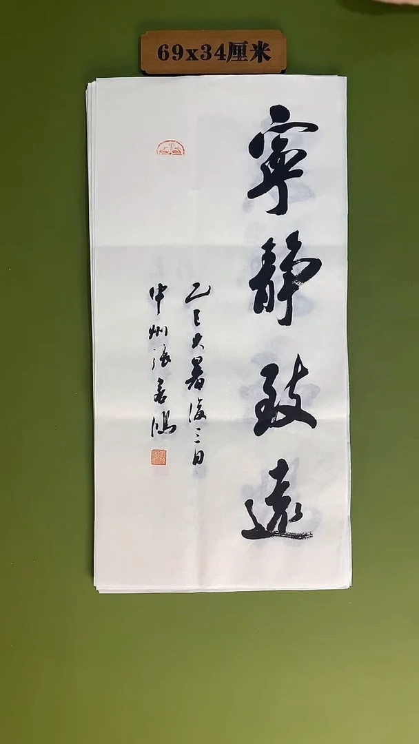 书法书法 张若鸿 尺寸69cm*34cm
