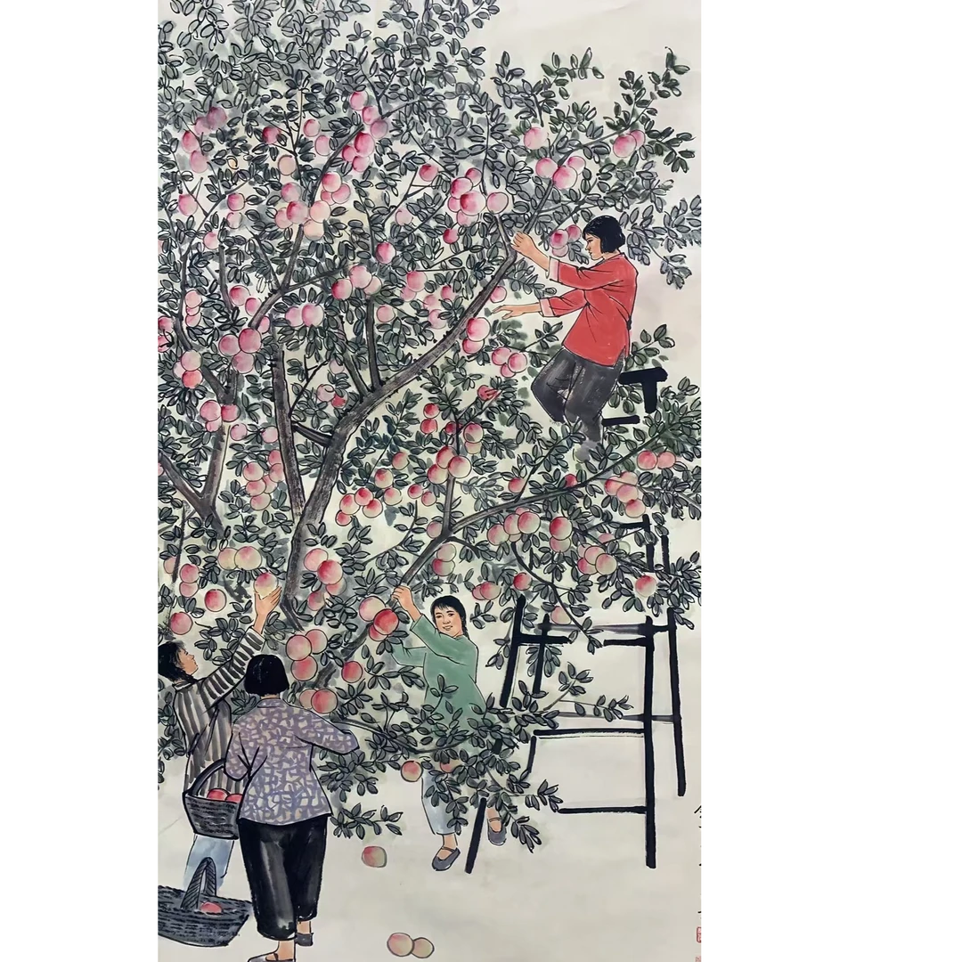 钱老款 人物立轴135 65 7.8平尺