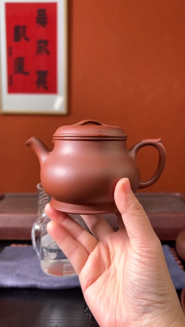 茶壶紫砂微微瑕 红清水 颂金