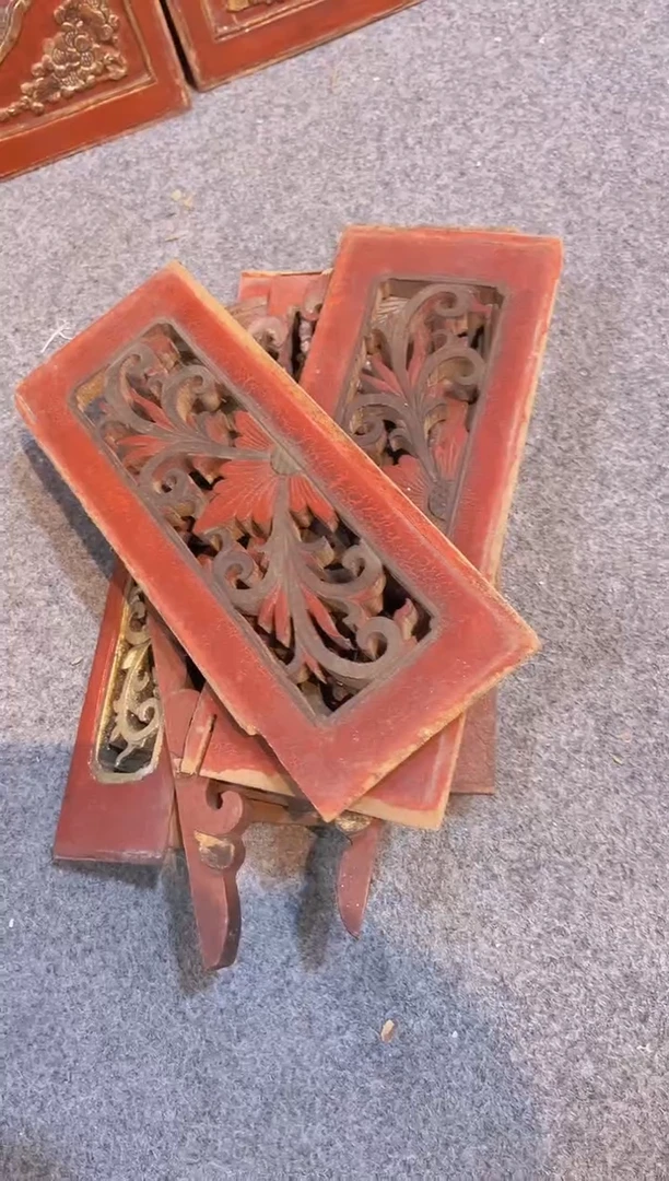 【闪购商品】香樟木老木雕老物件花板有瑕疵完美者慎拍