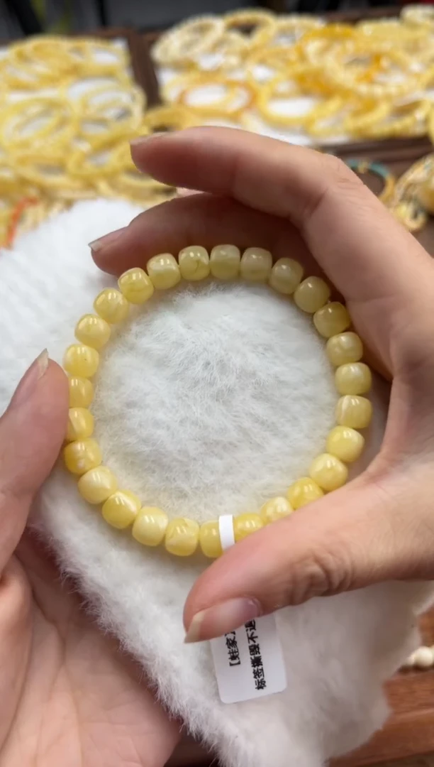 【闪购商品】蜜蜡裸石未镶嵌蜜蜡手串没品控8