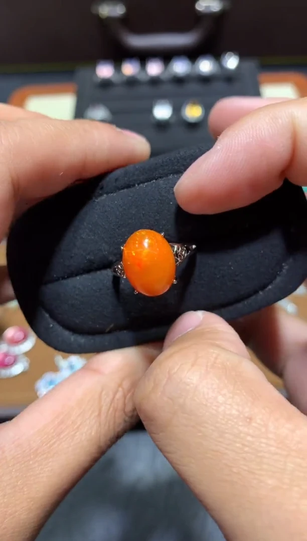 未镶嵌欧泊戒指W138