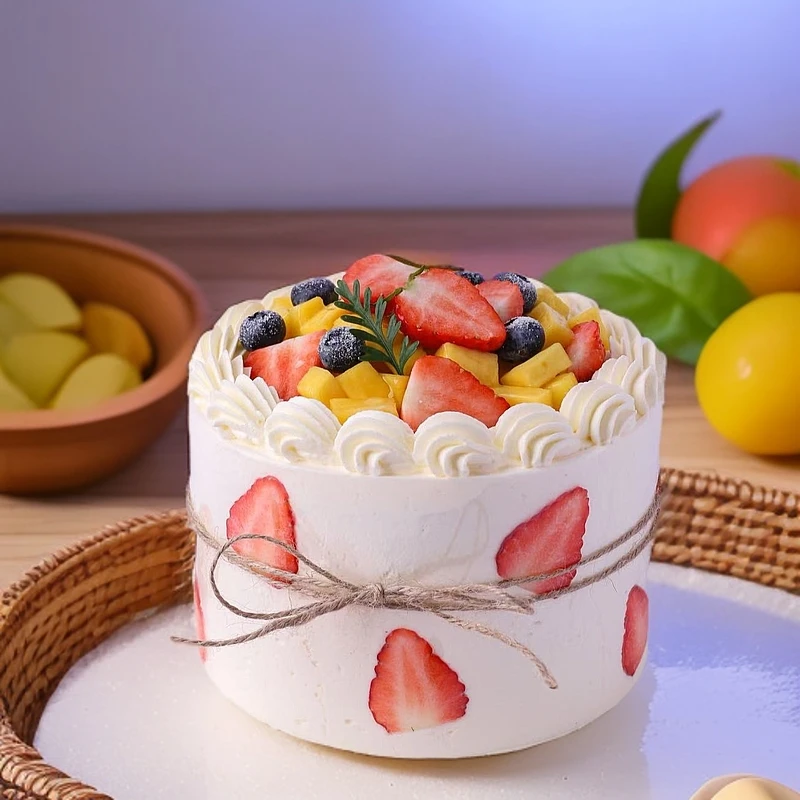 6寸生日蛋糕 缤果宝藏