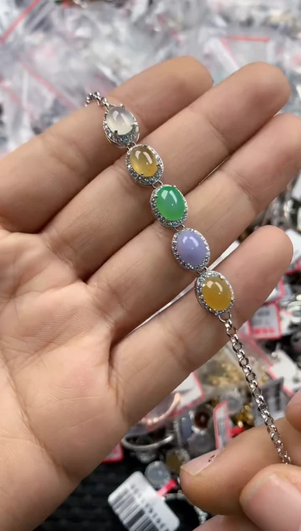 银S925镶嵌戒指翡翠555----2
