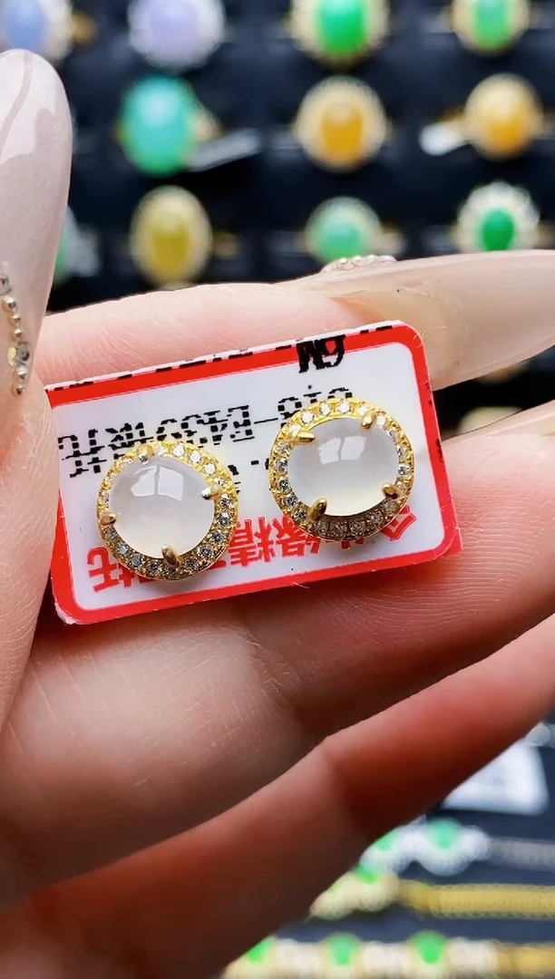 银S925镶嵌戒指翡翠0097