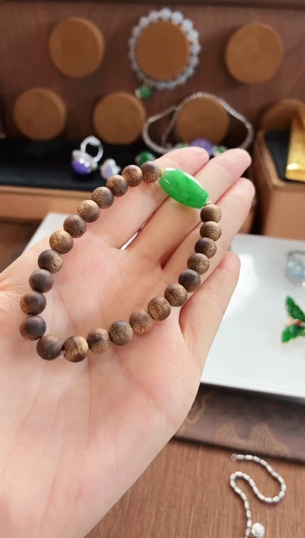 未镶嵌手链翡翠手串