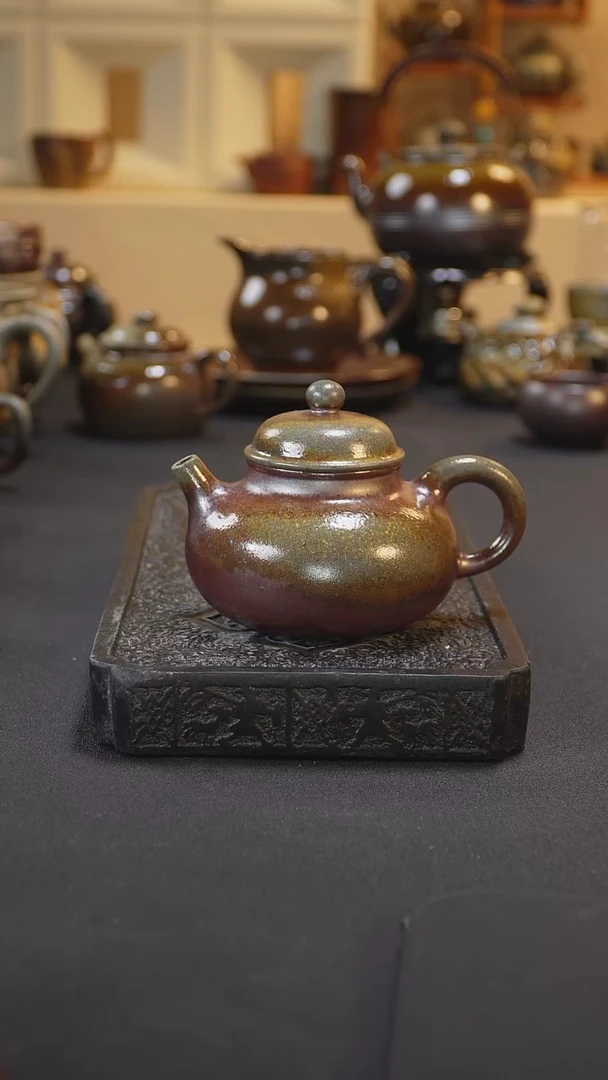 紫砂柴烧纯自然紫砂柴烧