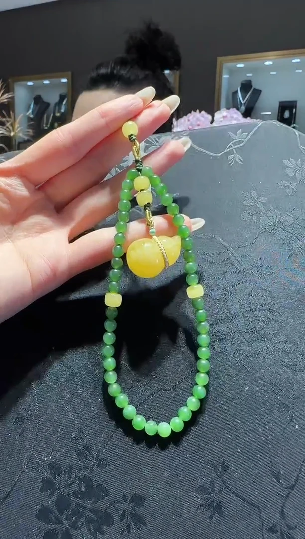 【闪购商品】和田玉（碧玉）手机链未镶嵌和田碧玉手机链