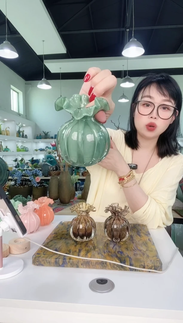 慕忆家手作琉璃花瓶
