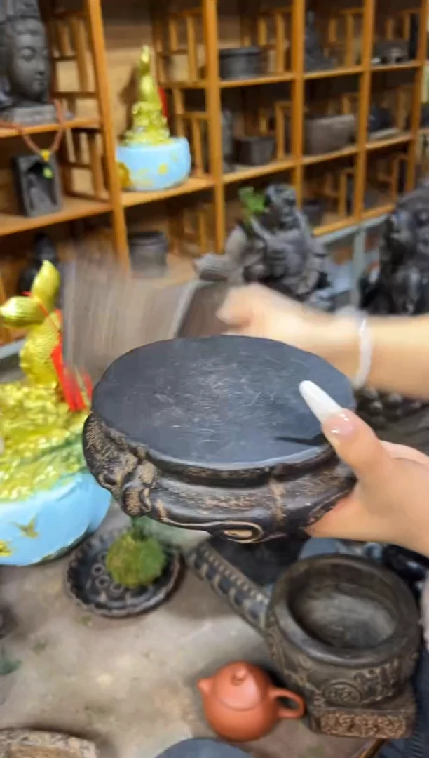 陶土【火山泥】金箍坛底座