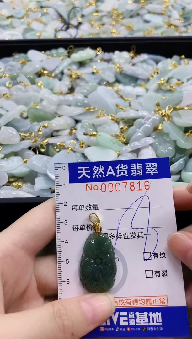 颈饰未镶嵌翡翠纯天然a货翡翠