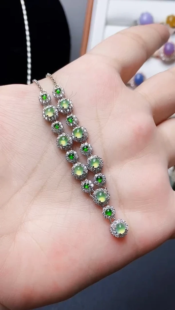 银S925镶嵌戒指翡翠2233