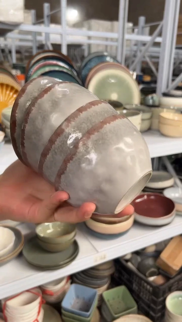 陶瓷外贸尾货瑕疵满20包邮X4米饭碗N3A