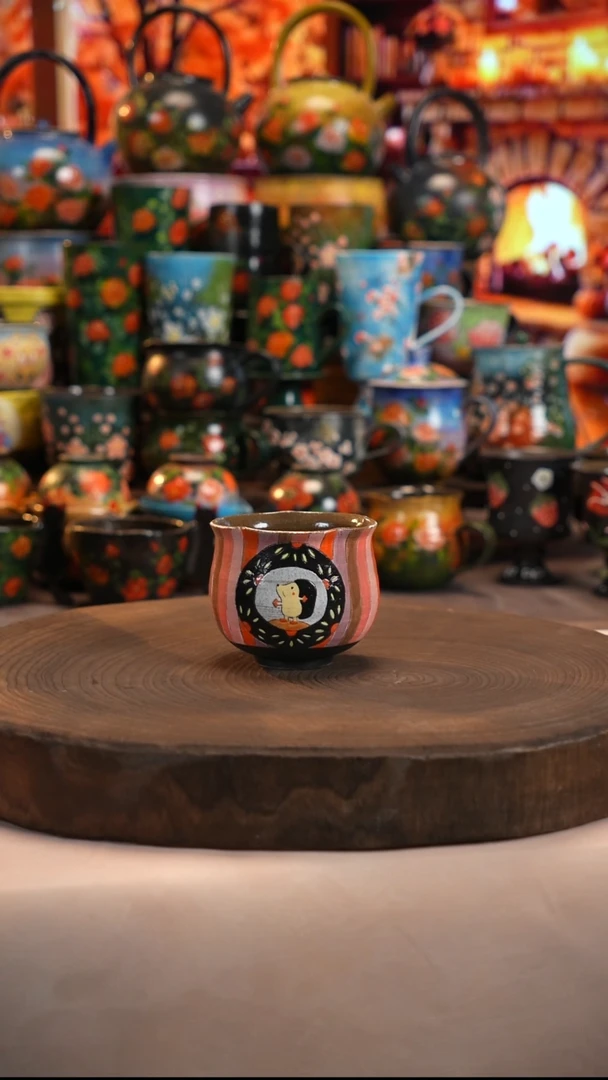 油画   釉下彩   杯子