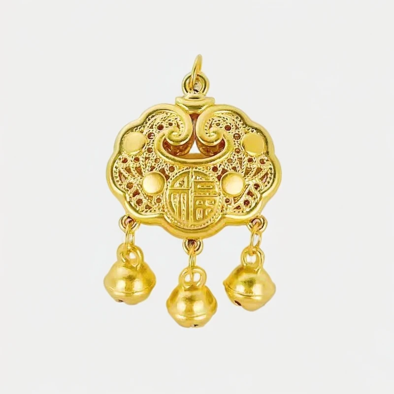 足金饰品/福字铃铛锁包/1.92/1B5B1489/q