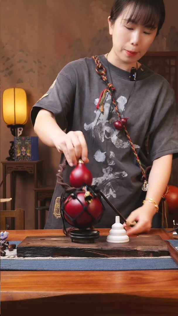 1423号精品大漆葫芦防腐防渗装水茶酒