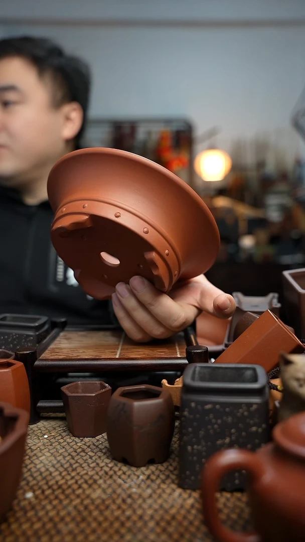 紫砂花盆長木軒精品紫砂