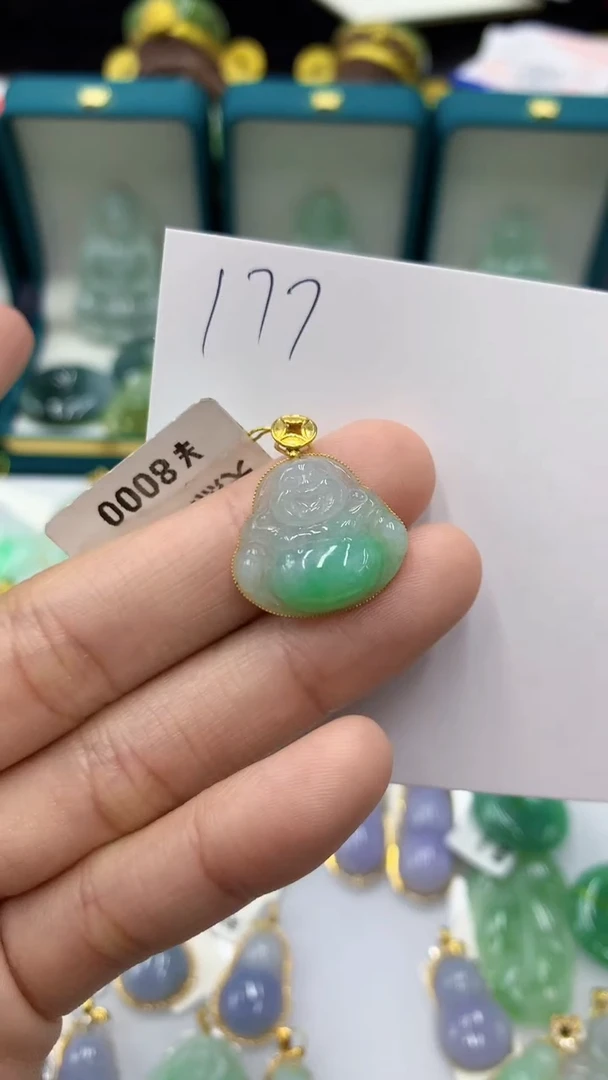 【闪购商品】翡翠颈饰18K金镶嵌1111111111