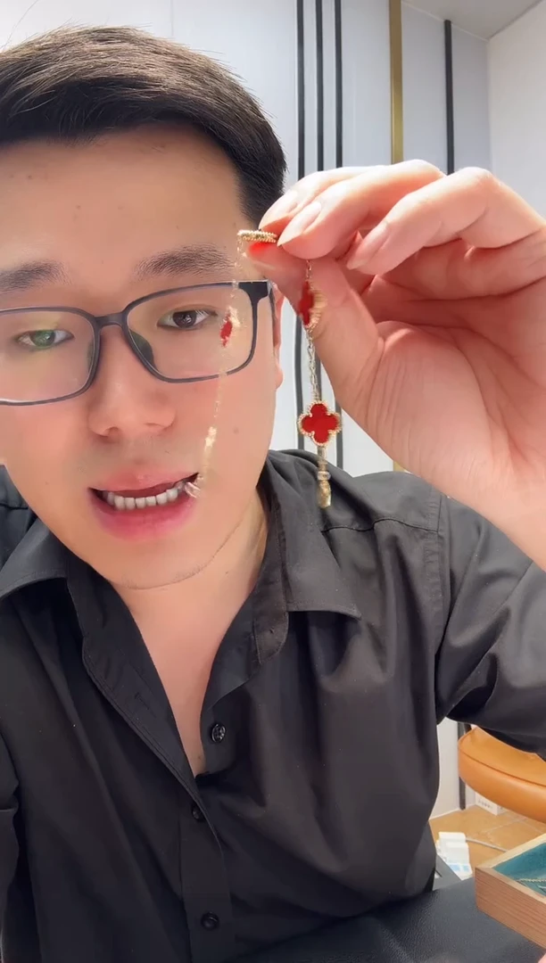 玛瑙/玉髓手链18K金镶嵌红色k黄，五花手链GHJ25版