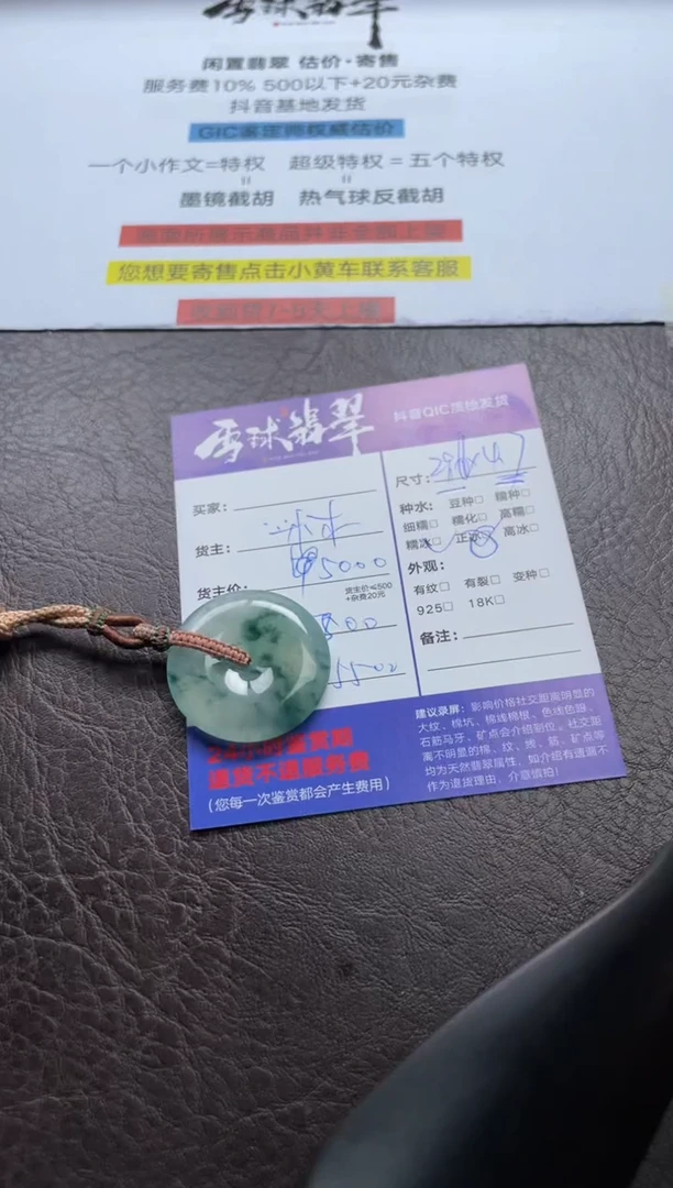 翡翠未镶嵌颈饰1112521071