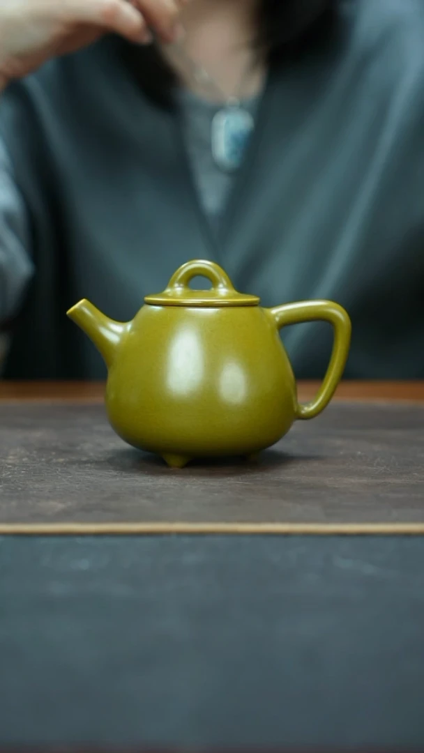 杯景德镇茶叶末高石瓢壶