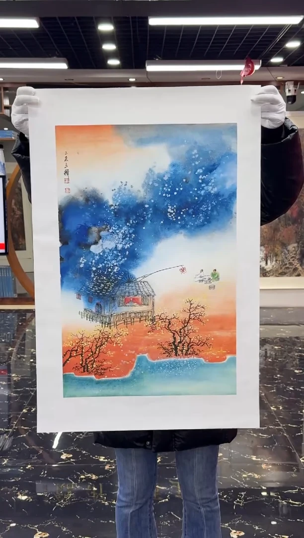 国画国画绘画山水花鸟