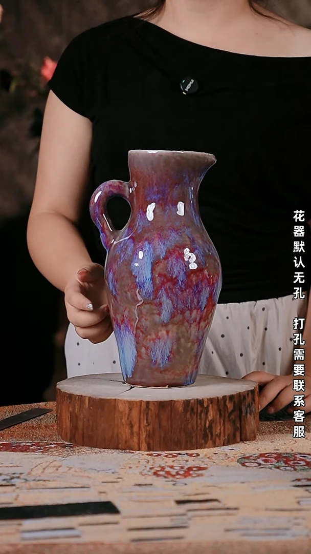 摆件精品陶瓷花器10*30