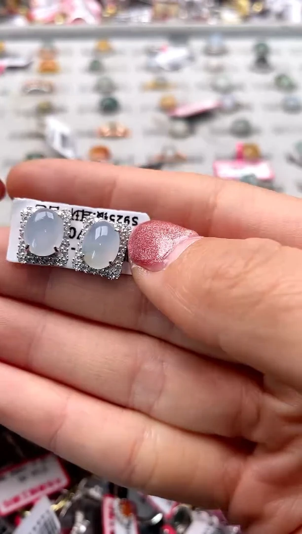 【闪购商品】翡翠戒指银S925镶嵌555555   7