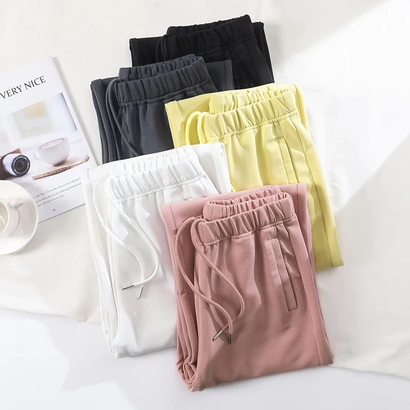 郑州女裤(显瘦透气降温)窄版直筒裤冬加绒透气超垂坠感时尚糖果裤