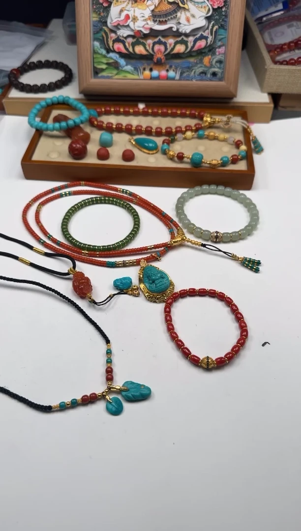 未镶嵌绿松石手串手串映***～手串手串