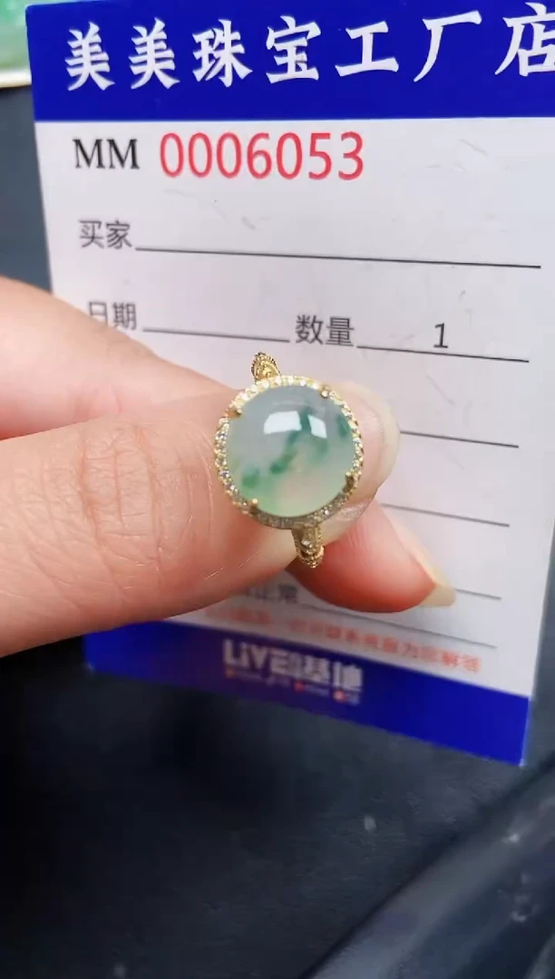 翡翠银S925镶嵌颈饰6053