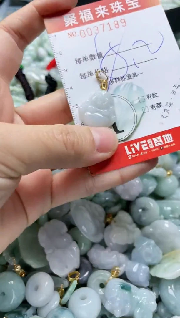 【闪购商品】翡翠颈饰未镶嵌闪购0037189多样性发其一