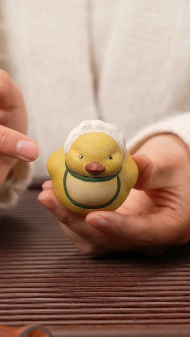 【闪购商品】紫砂茶宠小卷鸭，