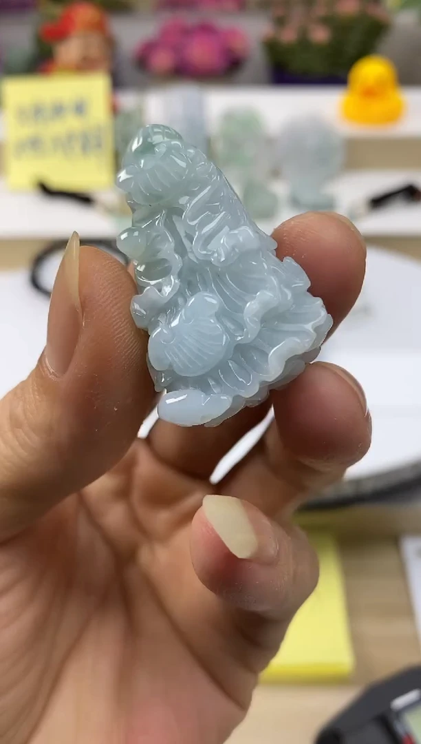 颈饰未镶嵌翡翠11天然缅甸翡翠A货白菜