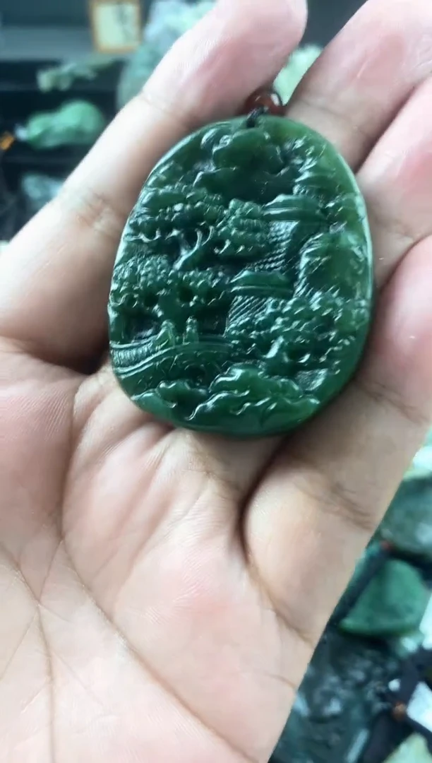 和田玉未镶嵌颈饰1