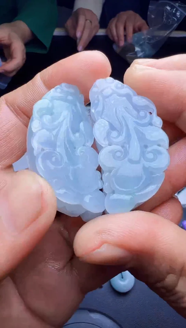 未镶嵌定制翡翠天然翡翠A货一对