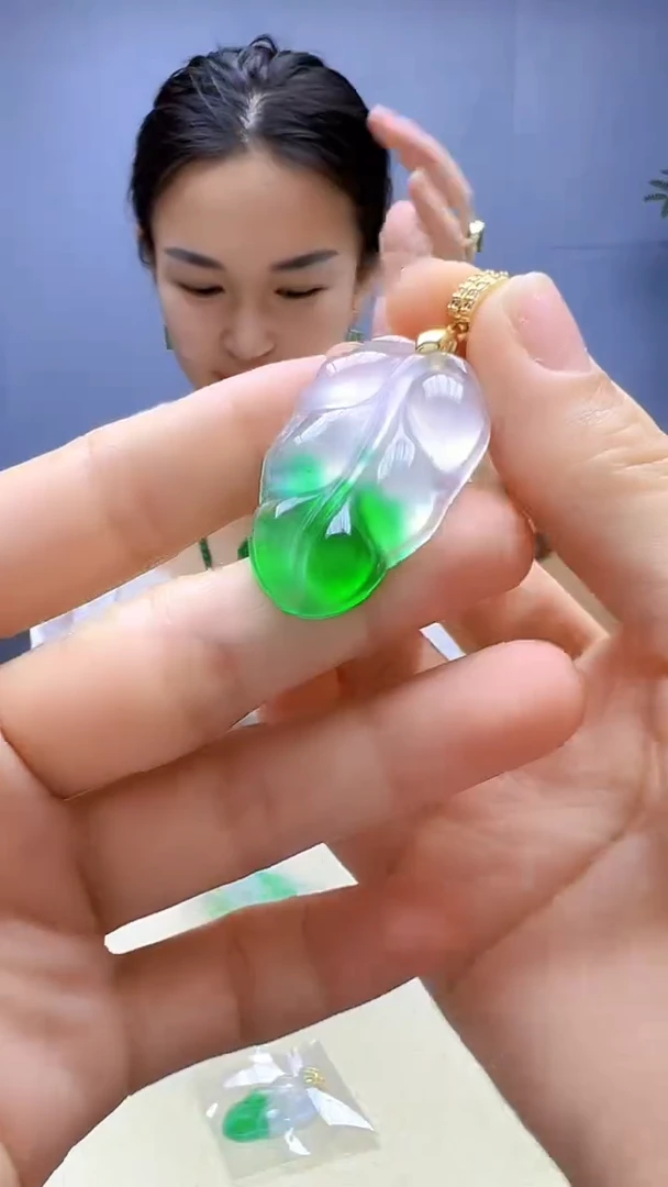 翡翠14K金镶嵌颈饰丹丹diy颈饰