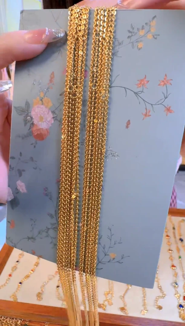 45+5cm固定可调节闪o加粗链2.92g（多样性发货）