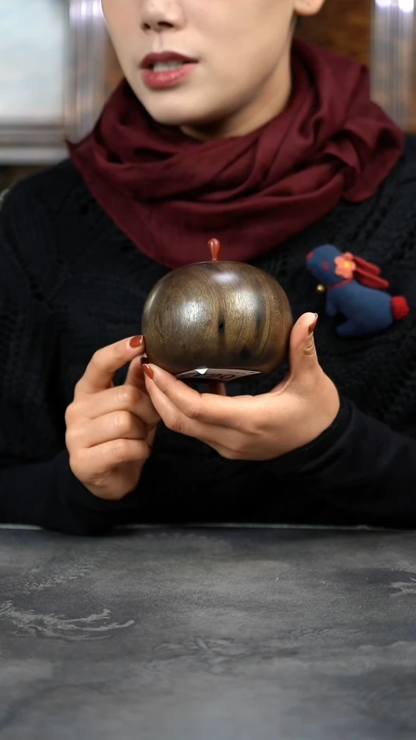 【闪购商品】金丝楠木雕原木精工茶仓醒茶罐微瑕642