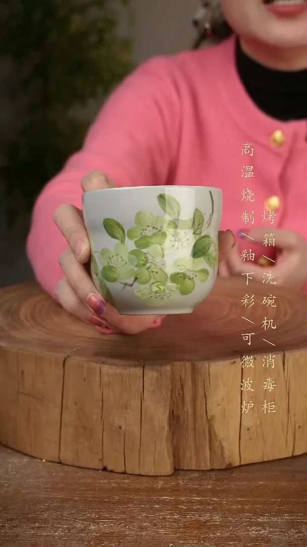 碗瓷景德镇手工手绘高温瓷釉下彩