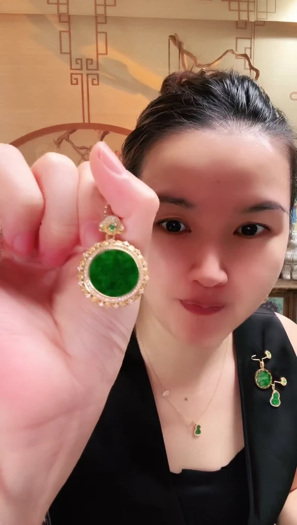翡翠银S925镶嵌吊坠(不含链)吊坠