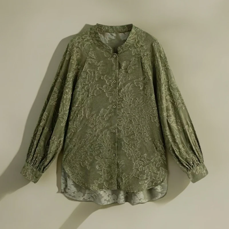 【衬衣】立领长袖国风新中式衬衣MW1716080T气质时尚