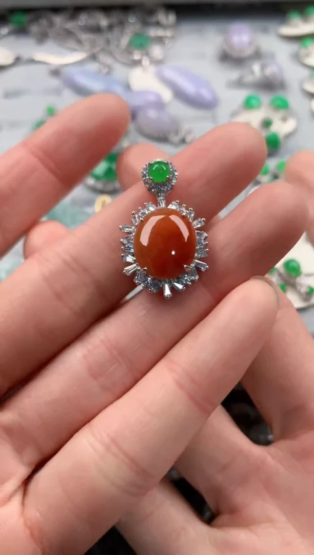 银S925镶嵌戒指翡翠111   3