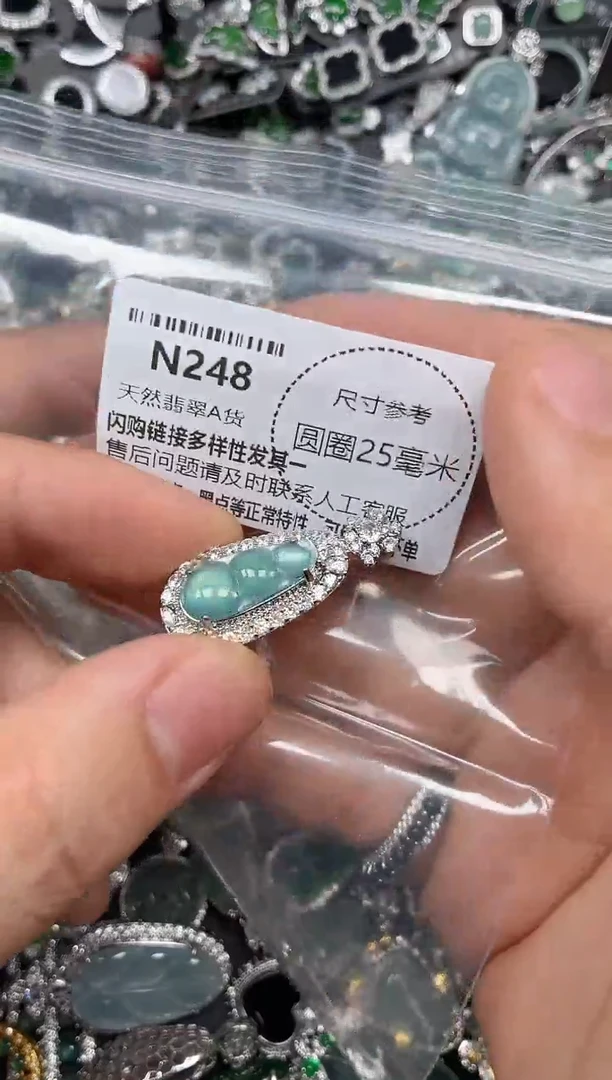 翡翠未镶嵌颈饰N248吊坠