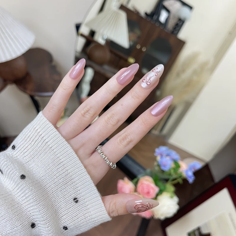 【4 粉红公主】Thankokay - 穿戴甲穿戴式 气质轻奢高级感美甲甲片