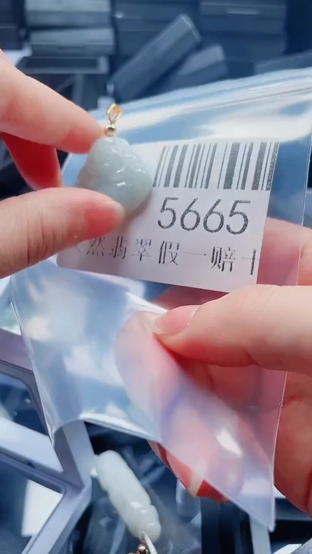 翡翠未镶嵌颈饰5665