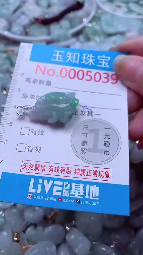 吊坠(不含链)未镶嵌翡翠5039